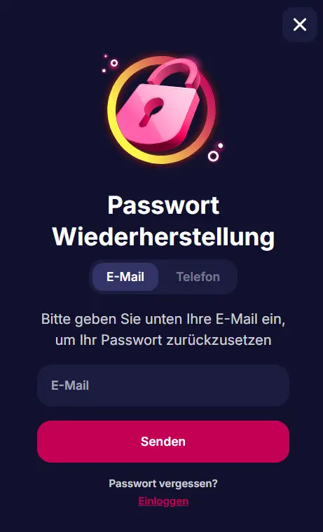 Passwort Wiederherstellung