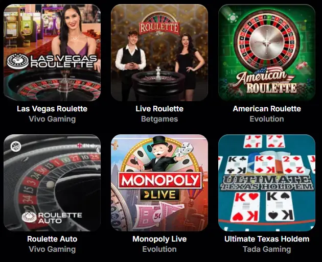 NV Live Casino Spiele